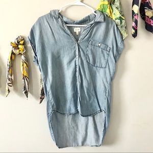 sneak peek; denim style button down (small)
